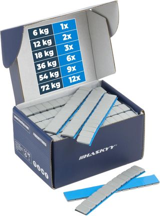 100 masas de equilibrio Haskyy, 12 x 5 g, peso 6 k