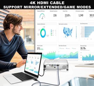 Cable HDMI 4K de 1 m, 3D, HDCP 2.2 ARC compatible