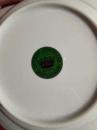 Vajilla Bávara Porcelana 12 Servicios . Filo oro