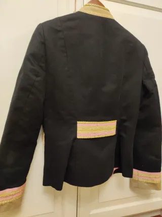 Chaqueta Napoleón Debota & Lomba Negra Dorada