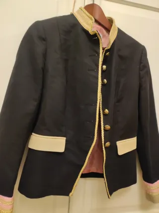 Chaqueta Napoleón Debota & Lomba Negra Dorada