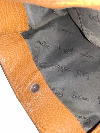 Bolso de piel Boulevard marrón