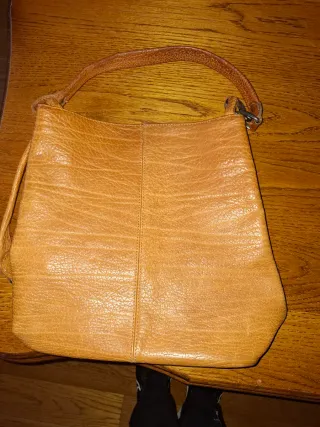 Bolso de piel Boulevard marrón