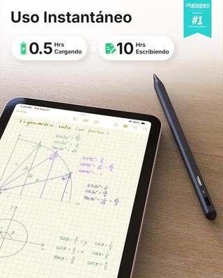 2025 Lápiz Táctil para iPad, Metapen A8 Negro - Pr
