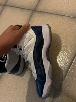 Scarpe Jordan 11 Blu e Bianche