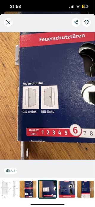 Fechadura Abus EFS65 Emergência