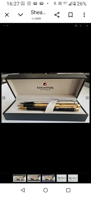 Tris Penne Sheaffer Slim Autentiche vintage funz.