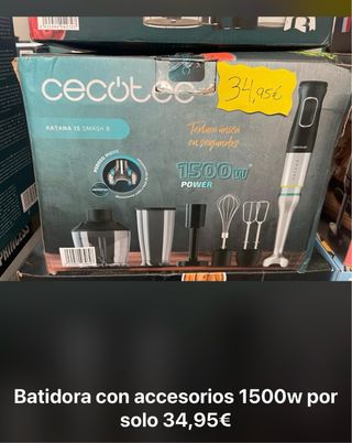 Batidora Cecotec Katana 1500W Accesorios