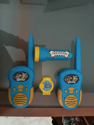 Set Patrulla Canina Walkie Talkie y Linterna
