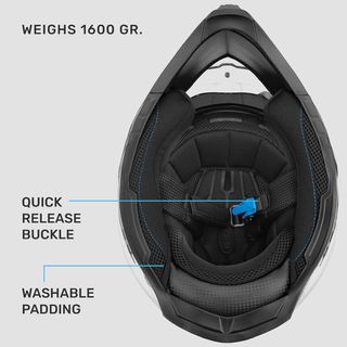 Westt Cross Casco De Moto Motocross Integral con D