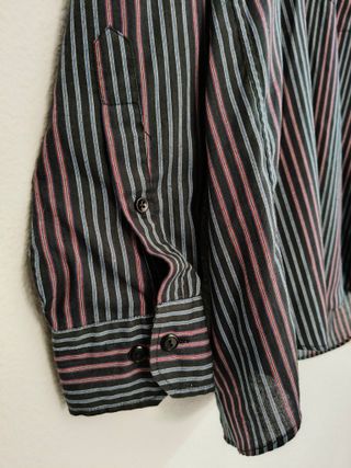 Camisa Armani Jeans Talla L Rayas