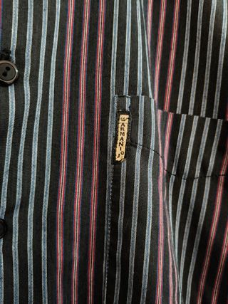 Camisa Armani Jeans Talla L Rayas