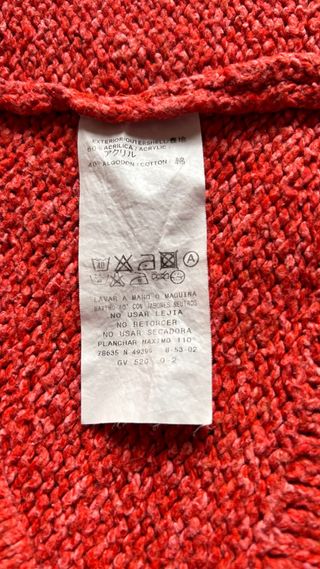 Jersey Adolfo Dominguez Talla XL Rojo