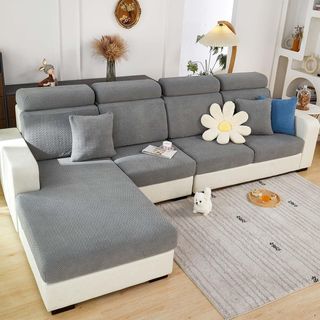 ShowyLive Fundas de Cojín Ajustables para Sofá 2 P