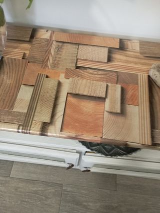 Muebles vitrinas estilo mexicano.