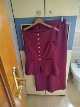 Conjunto pantalón y chaleco mujer