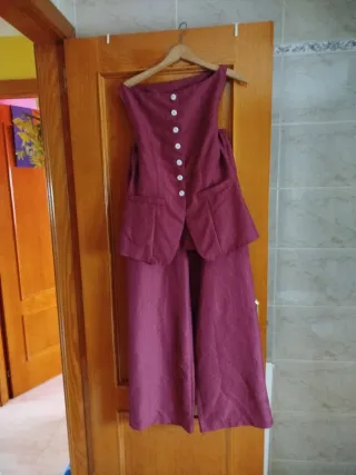 Conjunto pantalón y chaleco mujer