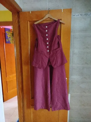 Conjunto pantalón y chaleco mujer
