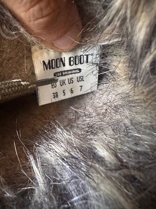 Moon Boot Stivali Verdi con Pelliccia