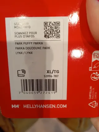 Parka Helly Hansen acolchada marrón