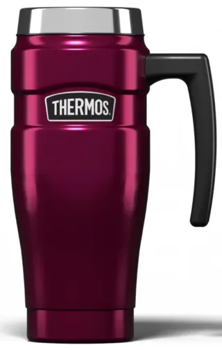 Taza términa marca Thermos color frambuesa 47cl.