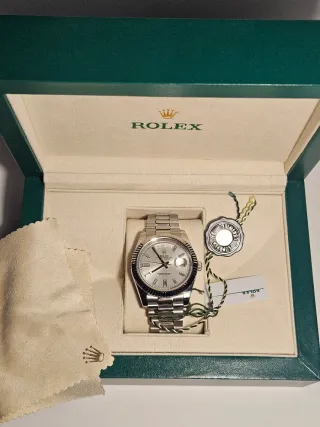 Orologio Rolex in Argento e Verde