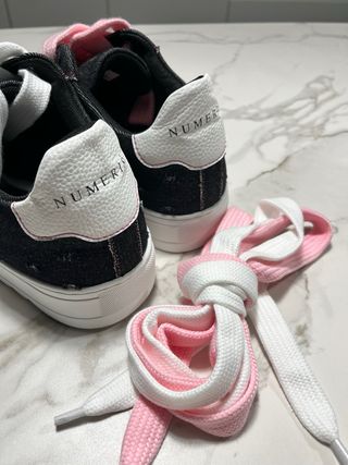 Zapatillas Numeris Talla 44 Negras y Blancas