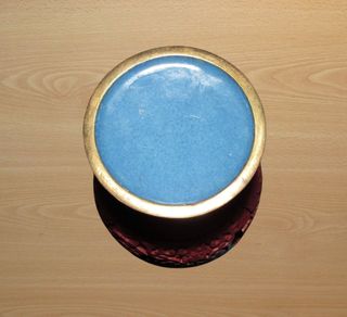 Jarrón oriental vintage chino rojo laca cinabrio