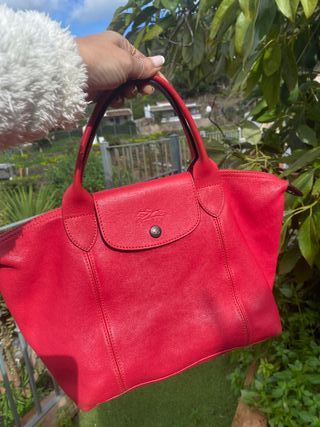 Bolso Longchamp Piel Rojo