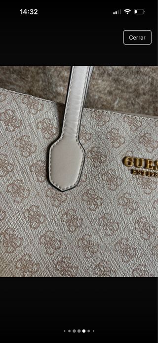 Bolso de viaje Guess beige