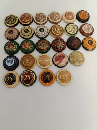 Lote 27 chapas de cava Llopart