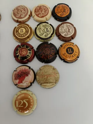 Lote 27 chapas de cava Llopart