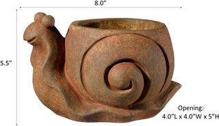 Classic Home & Garden Maceta, hormigón, óxido, L