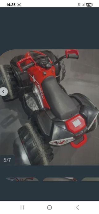 Quad infantil rojo y negro