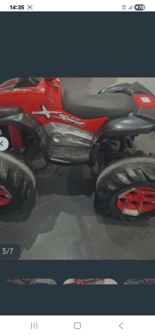 Quad infantil rojo y negro