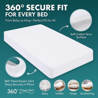 Dudu N Girlie Protector de colchón acolchado imper