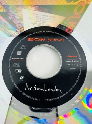 Bon Jovi Live From London Laserdisc