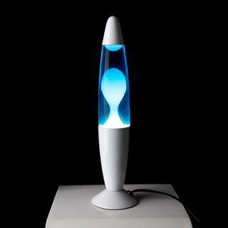 GIFTMARKET - Lámpara de lava azul. Lámpara de mesi