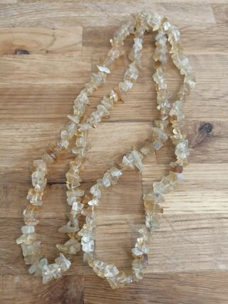 Parure di collana e bracciale in vere pietre dure