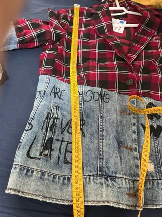 Chaqueta Desigual vaquera bicolor talla 42