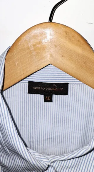 Blusa Adolfo Domínguez – 100% Cotone - Righe Blu