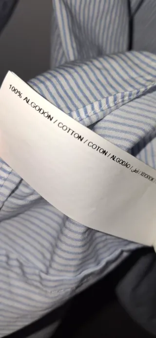 Blusa Adolfo Domínguez – 100% Cotone - Righe Blu