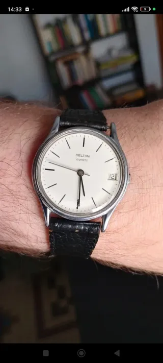 Reloj Kelton Timex Quartz Blanco/Negro no funciona