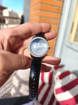 Reloj Guess Mujer Esfera Glitter Bisel Brillante