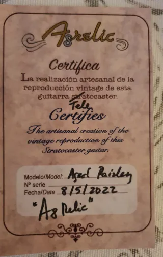 Guitarra Telecaster A8 Relic Paisley