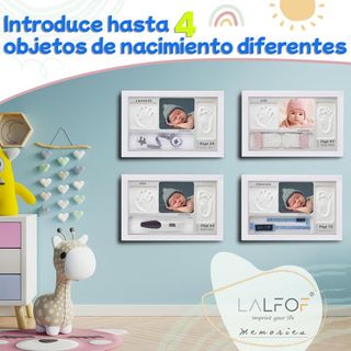 LALFOF Marco Huellas Bebe Recien Nacido Con Nombre