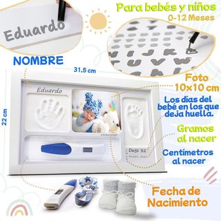 LALFOF Marco Huellas Bebe Recien Nacido Con Nombre