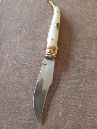 Herramienta artesanal con mango nacarado