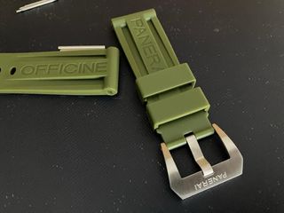 Cinturino per orologio Panerai verde oliva