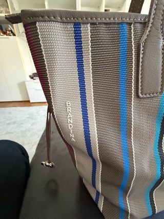 Borsa a tracolla a righe